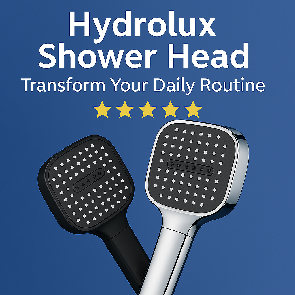 HydroLux High-Pressure Shower Head