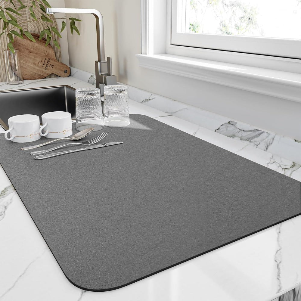 DryvaStone Quick Dry Kitchen Dish Mat