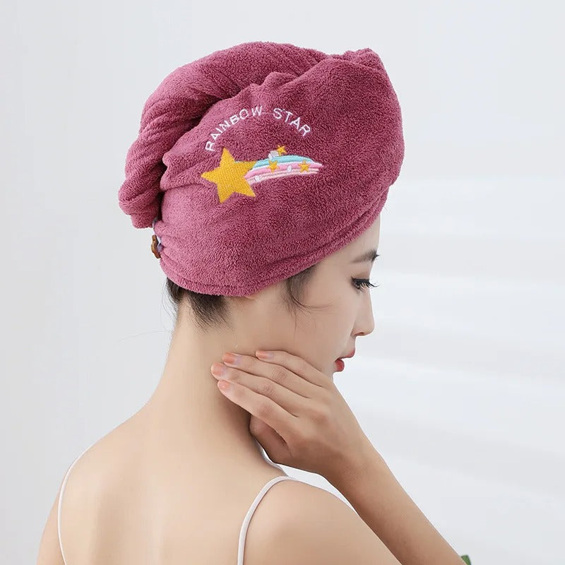 Quick Dry Hair Hat Super Absorbent Soft Towel