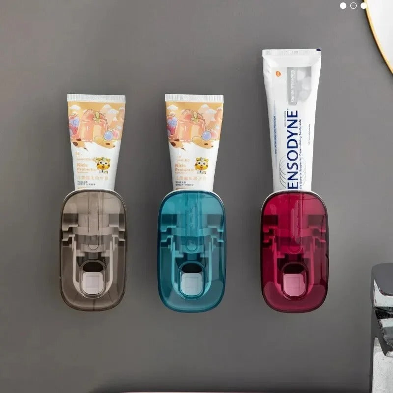 EasySqueeze Automatic Toothpaste Dispenser & Toothbrush Holder