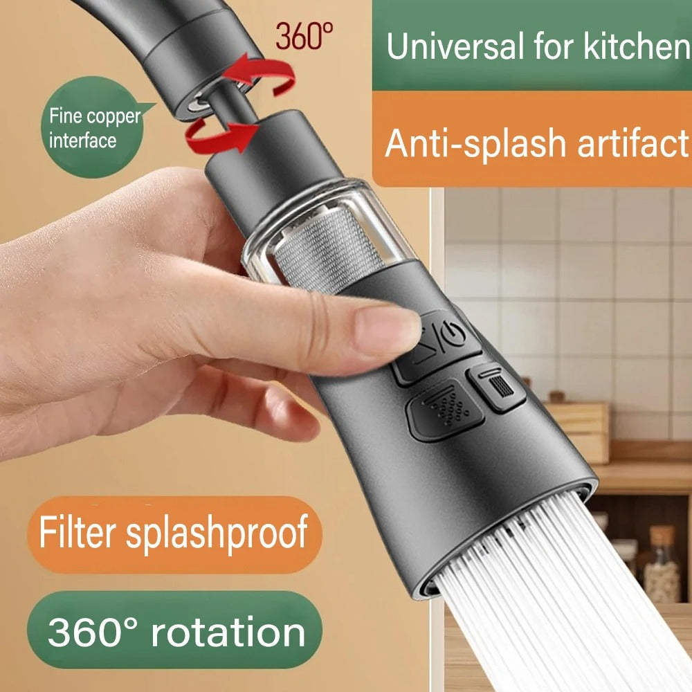 Kitchen Faucet Extender with Filter – Universal 360°