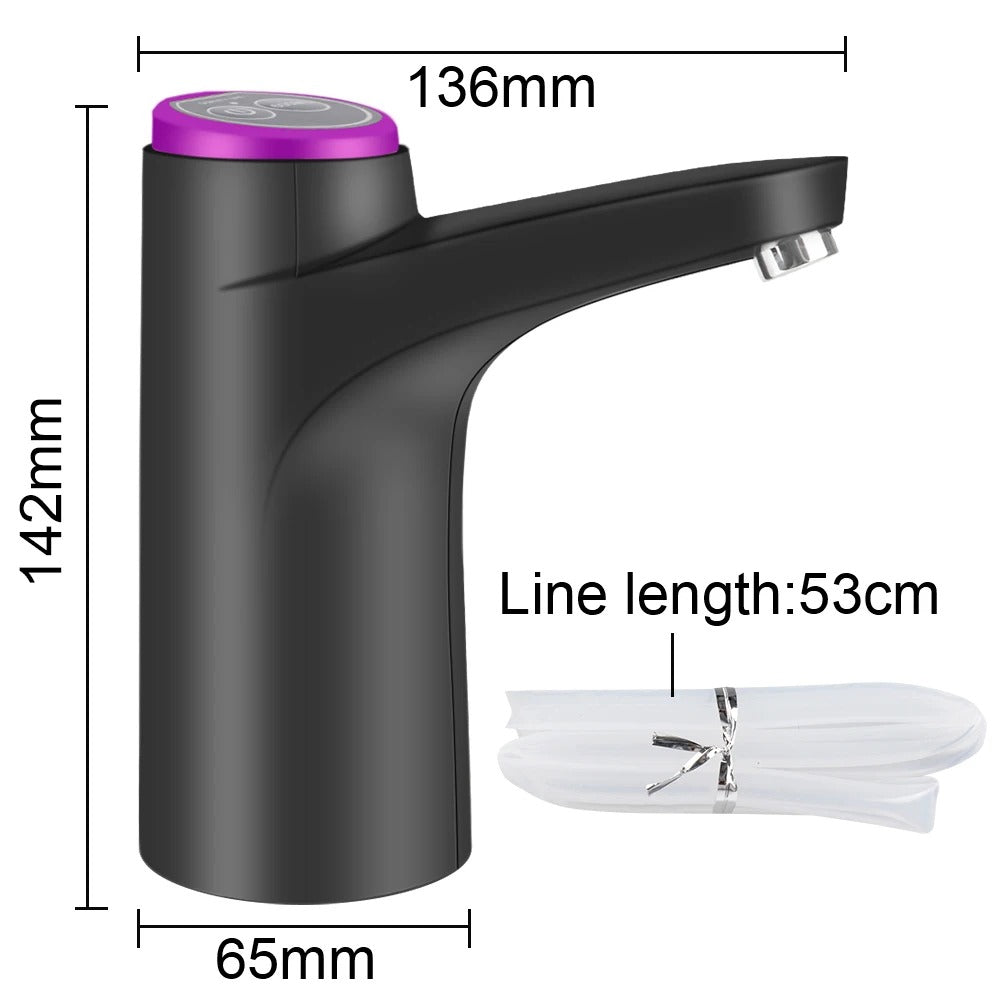 Electric Water Pump USB Rechargeable Touch Control Button Dispenser