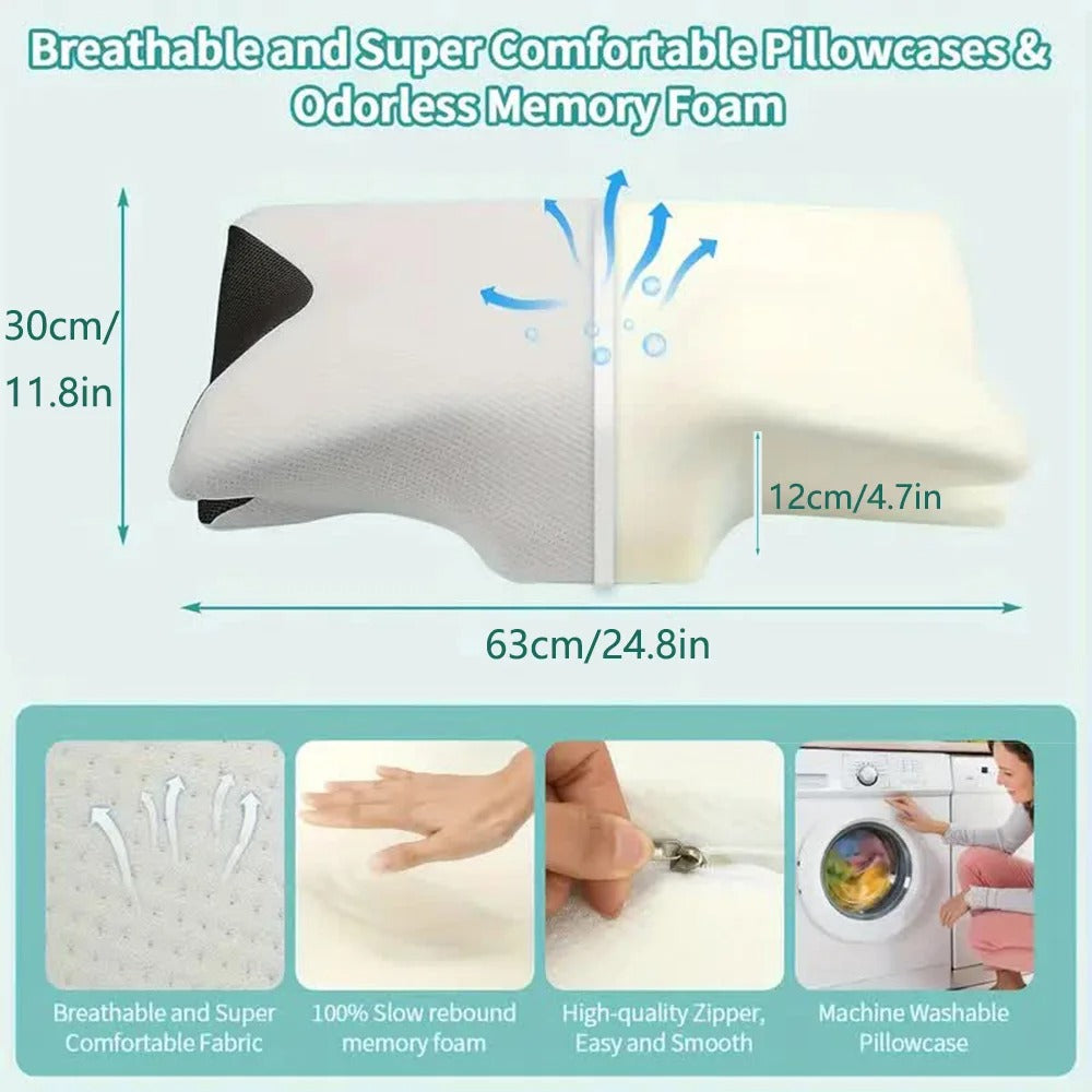 Butterfly Sleep Memory Neck Pillow Slow Rebound Comfortable Memory Foam