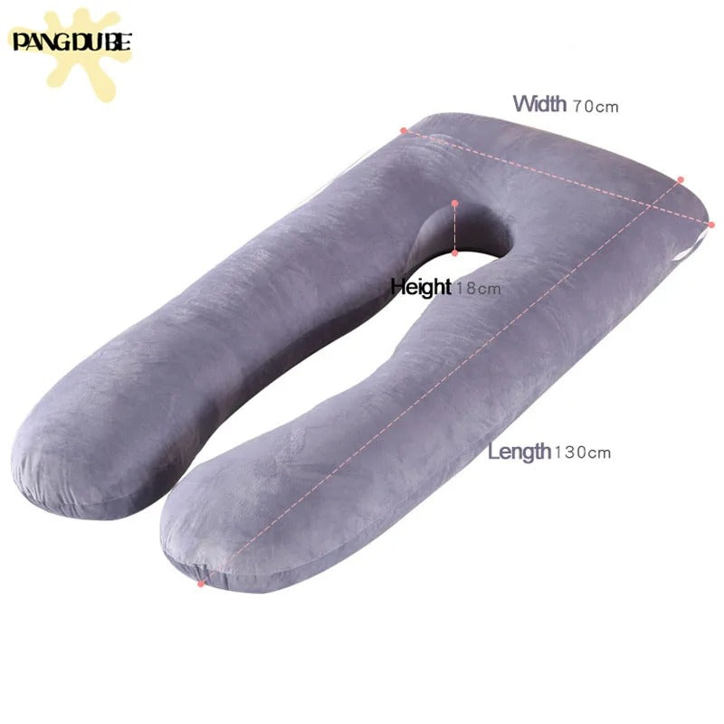 Pregnancy Pillow 130x70cm Sleeping Waist Pillow for Pregnant Women