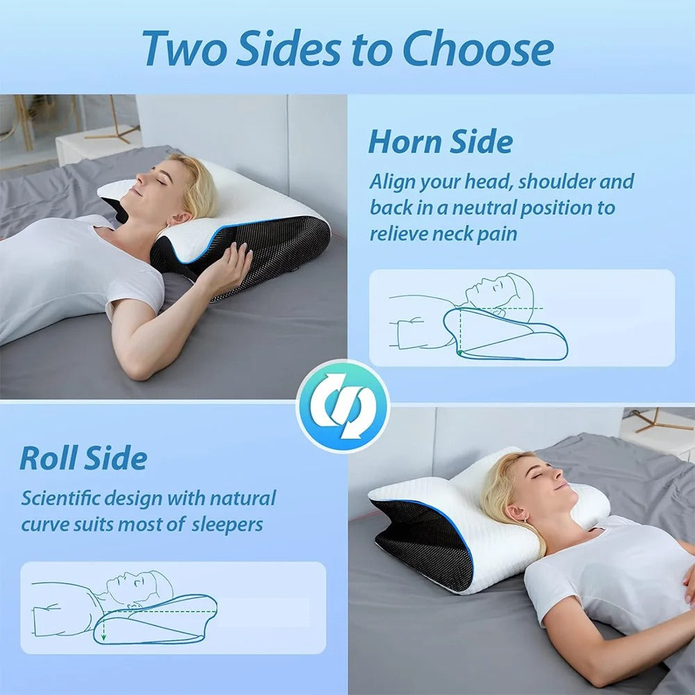 Butterfly Sleep Memory Neck Pillow Slow Rebound Comfortable Memory Foam