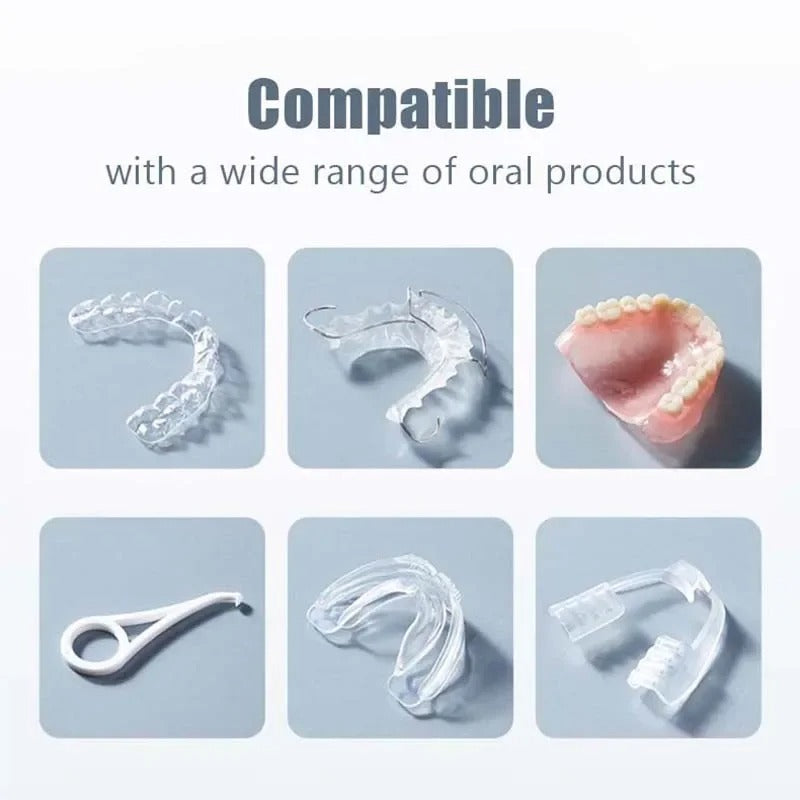 Electric Braces & Retainer Cleaning Box Multifunctional Orthodontic & Jewelry Cleaner Machine