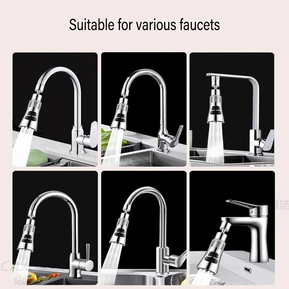 Kitchen Faucet Extender with Filter – Universal 360°