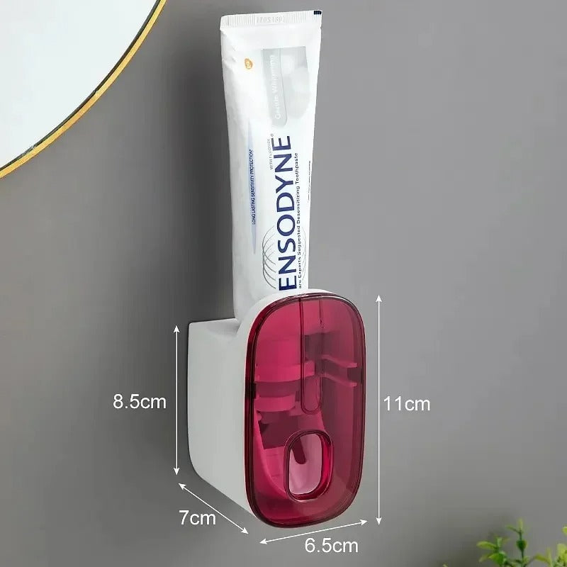 EasySqueeze Automatic Toothpaste Dispenser & Toothbrush Holder