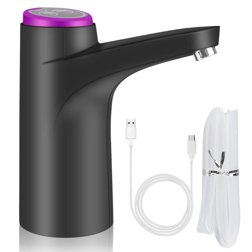 Electric Water Pump USB Rechargeable Touch Control Button Dispenser
