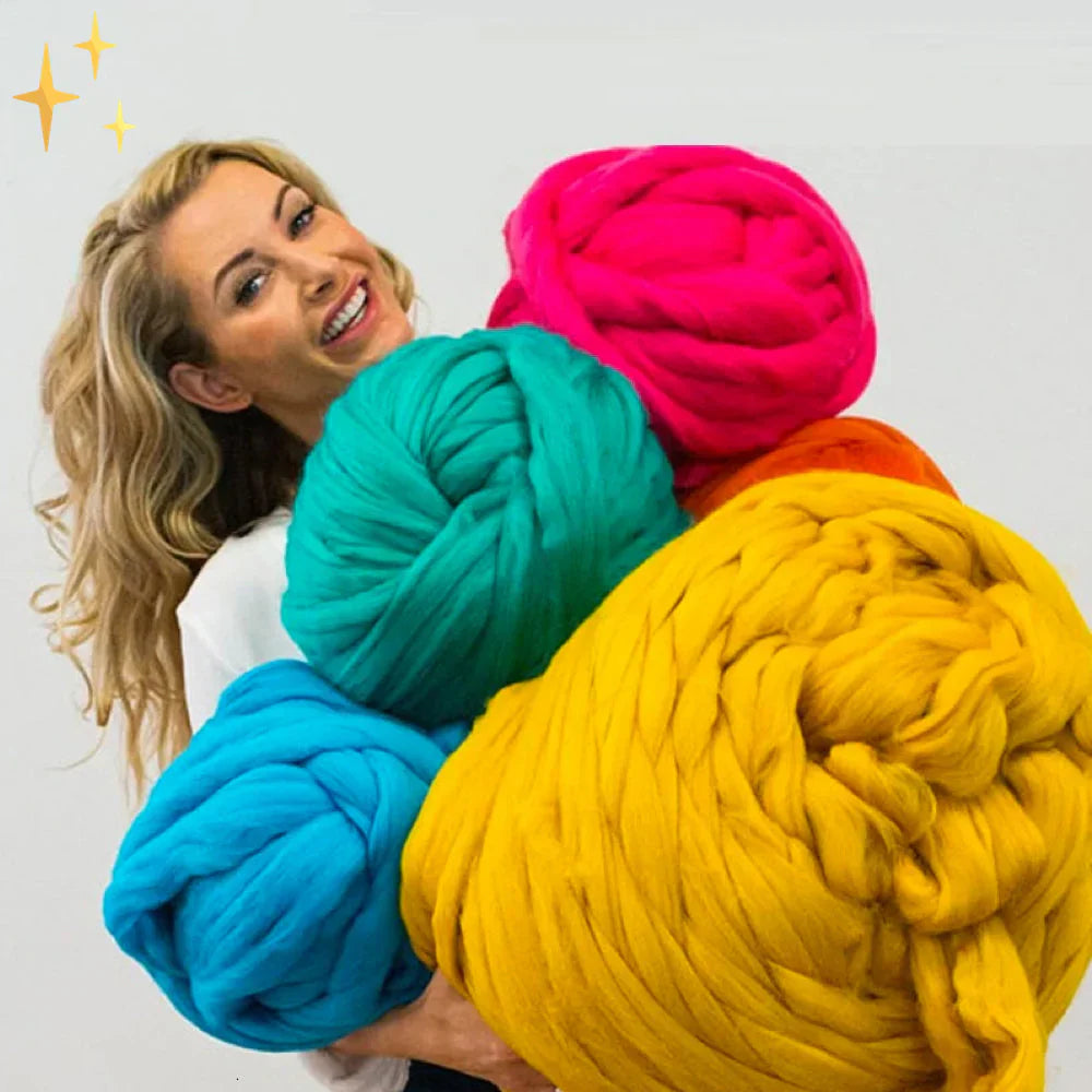 CozyLoop XL – DIY Chunky XL Yarn | Extra Thick, Soft & Perfect for Blankets and Cushions