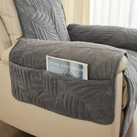 Leafora Recliner Chair Cover | Anti-Slip Leaf Pattern Protection