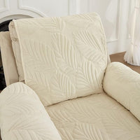 Leafora Recliner Chair Cover | Anti-Slip Leaf Pattern Protection