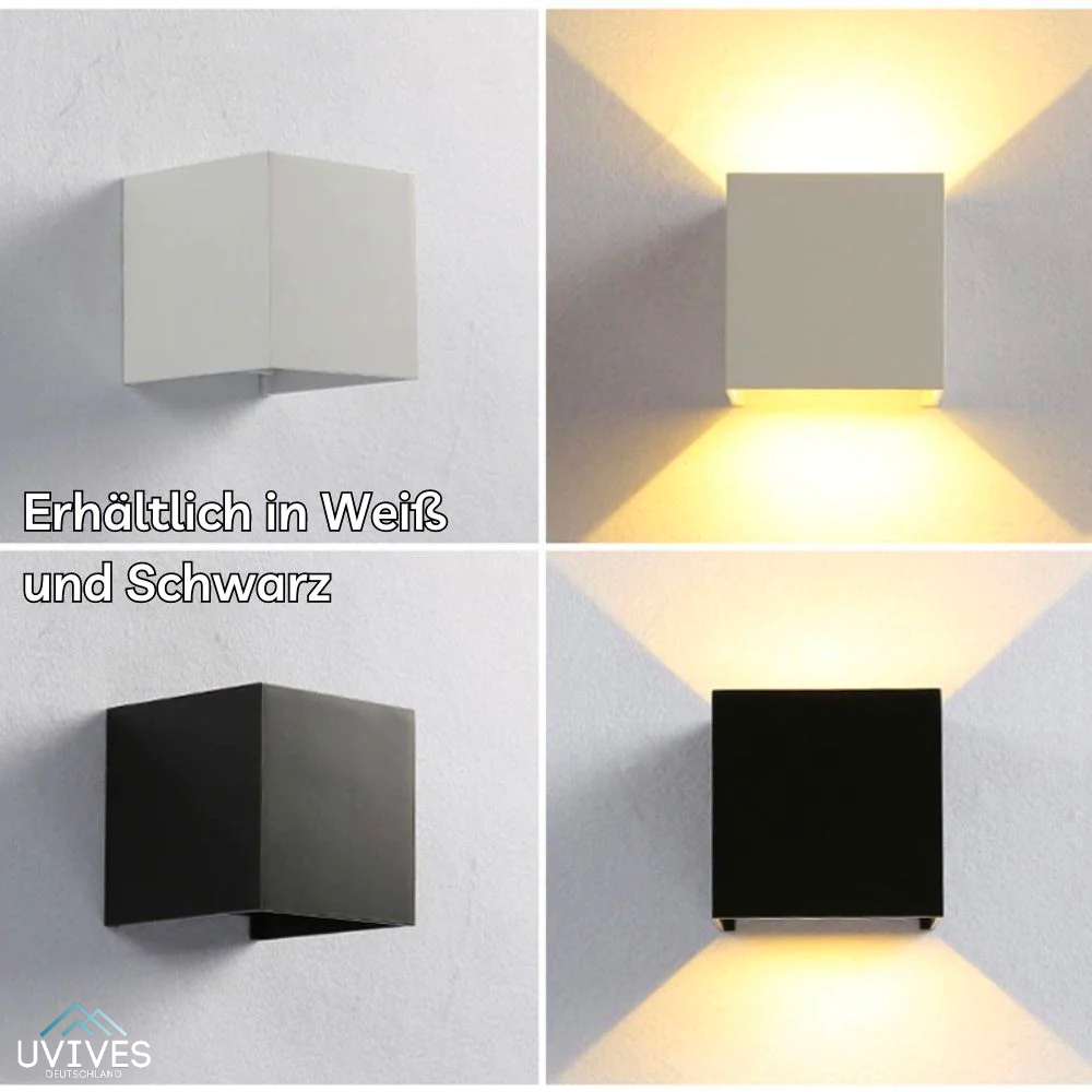 LuxeCube Glow – Wireless Luxury Wall Lamp with Motion Sensor & USB Rechargeable Design