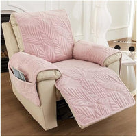 Leafora Recliner Chair Cover | Anti-Slip Leaf Pattern Protection