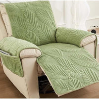 Leafora Recliner Chair Cover | Anti-Slip Leaf Pattern Protection