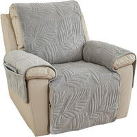 Leafora Recliner Chair Cover | Anti-Slip Leaf Pattern Protection