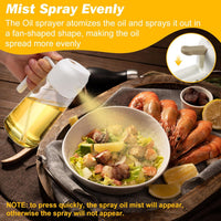 OlivaMist Duo – 2 Pack Oil Dispenser And Sprayer Bottle
