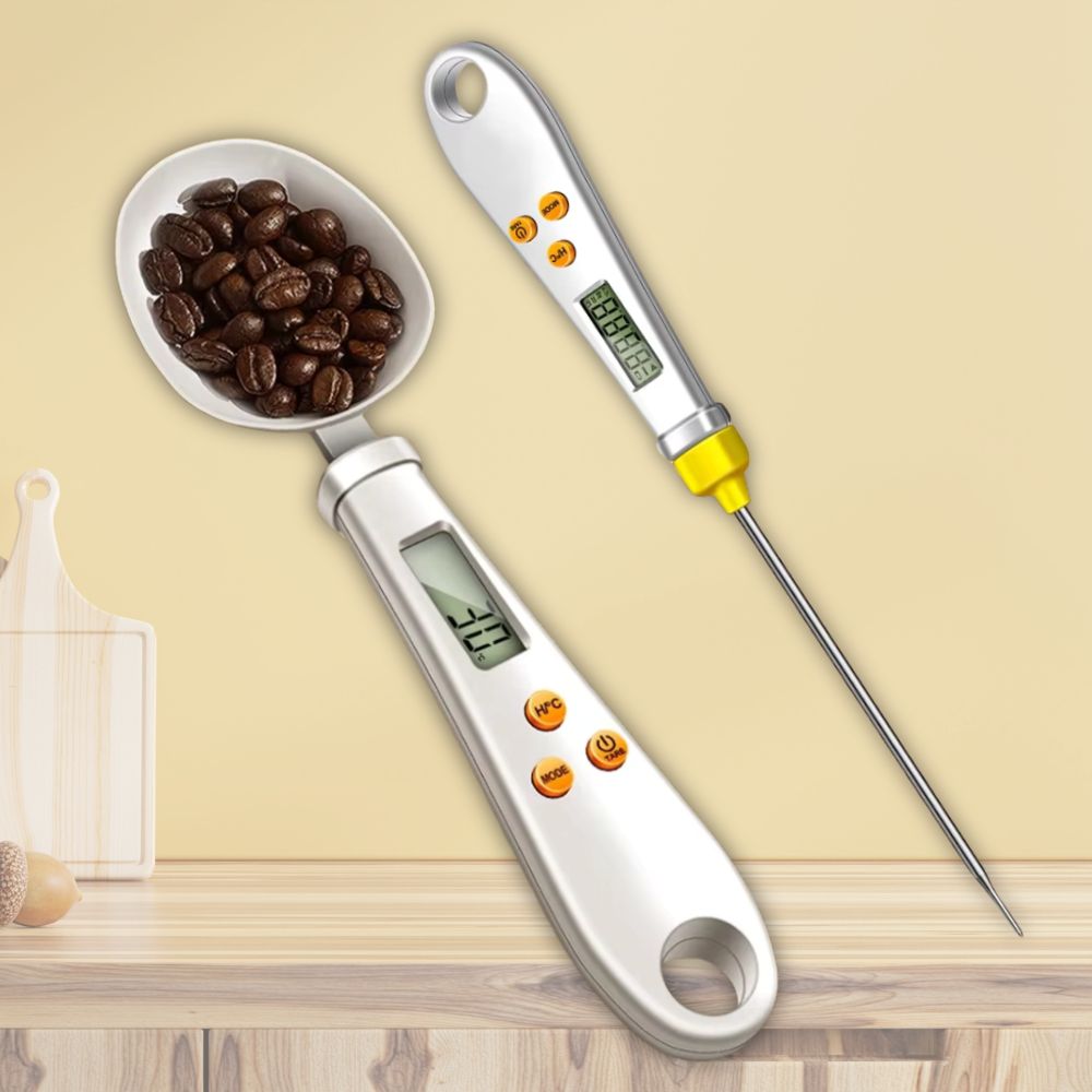 ThermoSpoon Pro – 2-in-1 Digital Mini Spoon Scale & Food Thermometer
