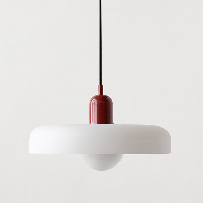 Bauhaus Pendelleuchte Aus Farbigem Glas