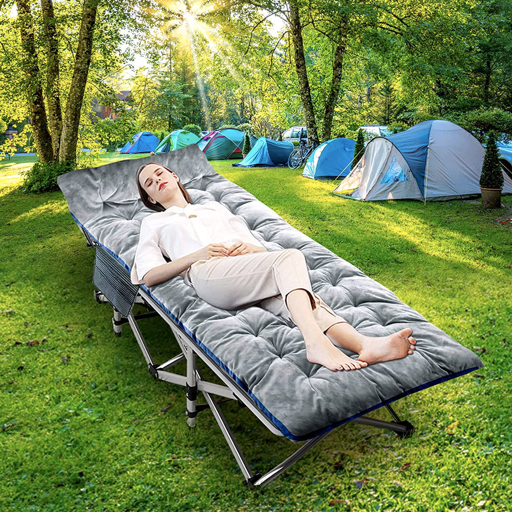 Camping Cots - Luxury Sleeping Cots Include Bed With Mattress - WarehousesChoice