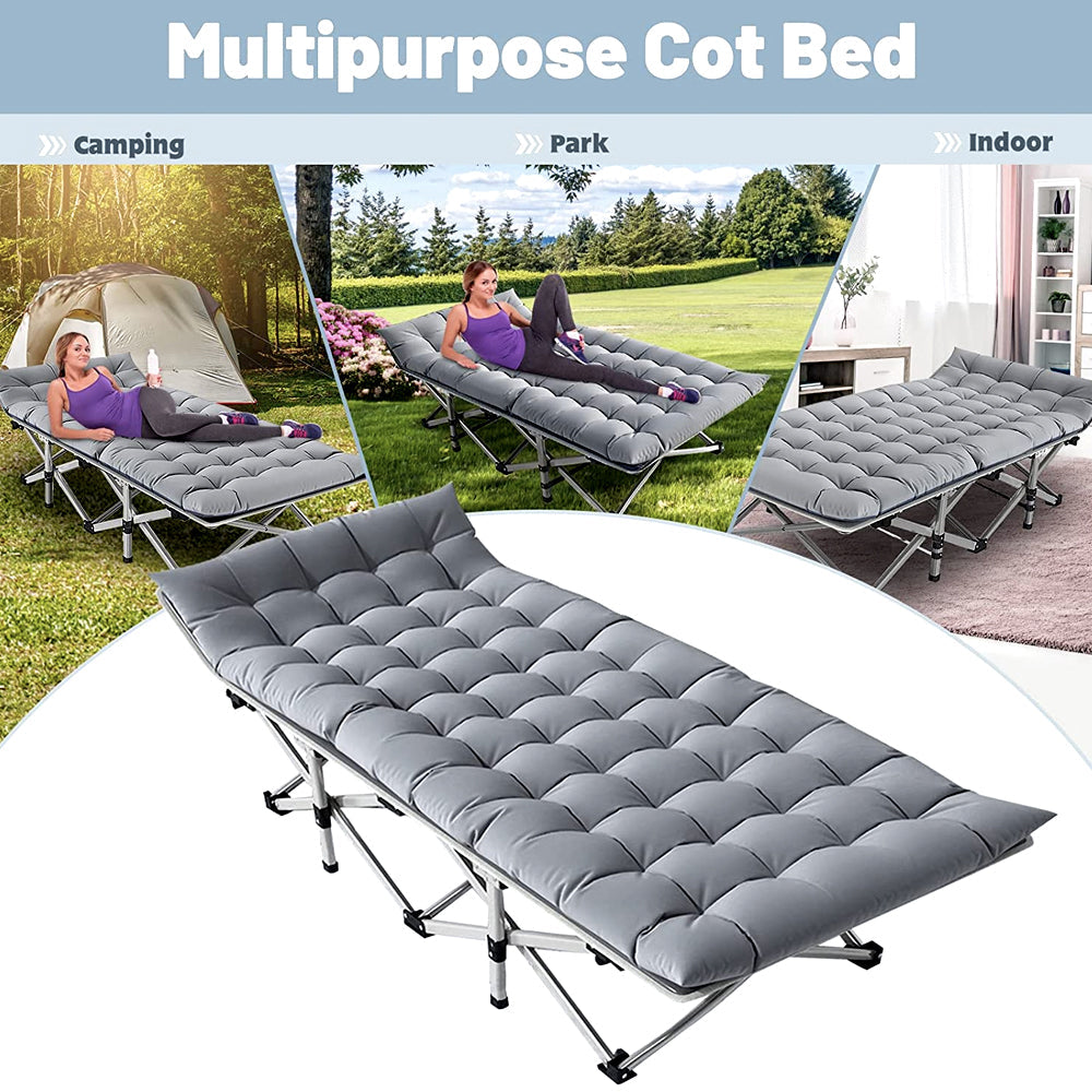 Camping Cots - Luxury Sleeping Cots Include Bed With Mattress - WarehousesChoice