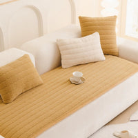 Plushora Thick Plush Sofa Cover | Soft, Non-Slip & Pet-Friendly Protection