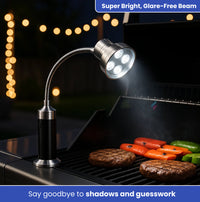 FlameBright Grill Light – Magnetic LED BBQ Light for Perfect Nighttime Grilling