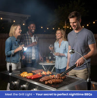 FlameBright Grill Light – Magnetic LED BBQ Light for Perfect Nighttime Grilling