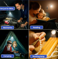 FlameBright Grill Light – Magnetic LED BBQ Light for Perfect Nighttime Grilling