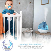 Air Humidifier - Quiet Ultrasonic Mist Humidifier For Bedroom - WarehousesChoice