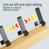 Nordaryn Wall Coat Rack with Movable Double Hooks