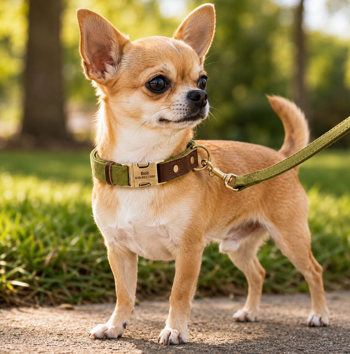 Personalized Dog Collar with Name and Phone Number