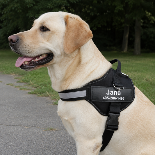 Personalized No Pull Dog Harness - Custom Vest with Name & Phone Number