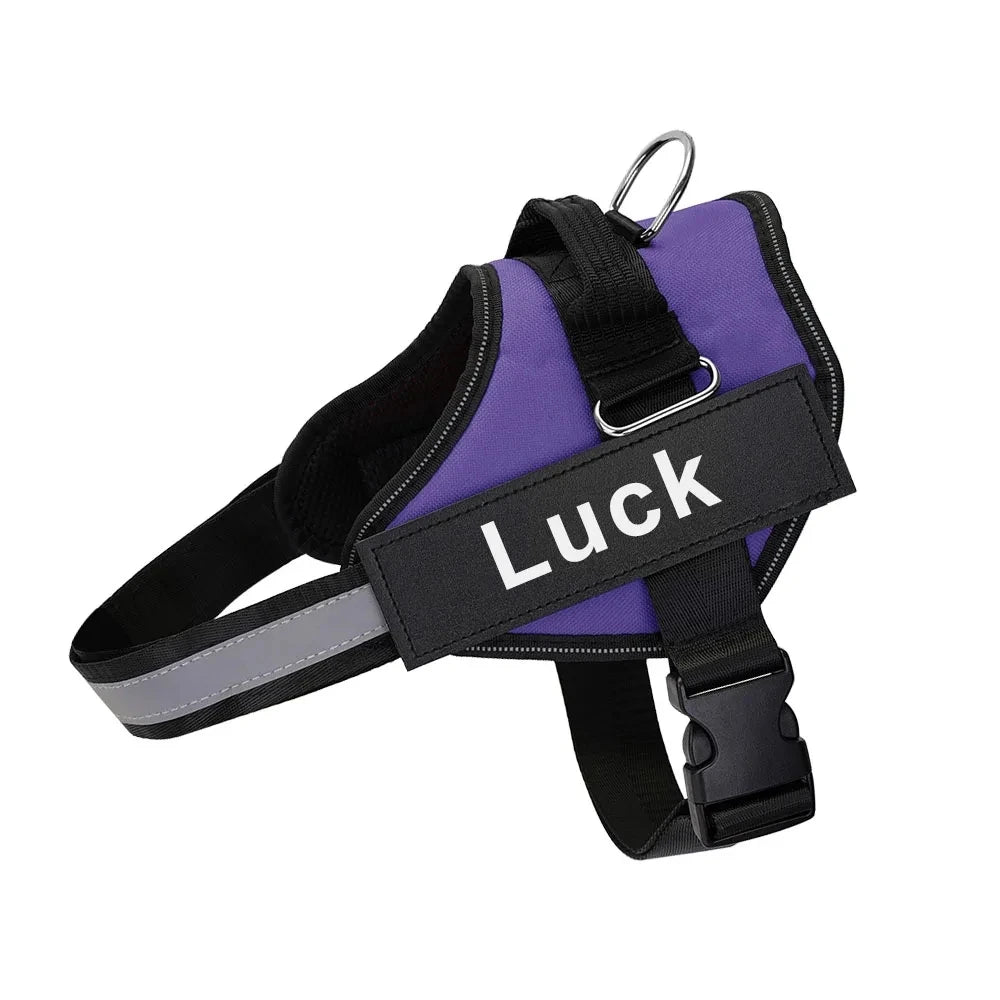 Personalized No Pull Dog Harness - Custom Vest with Name & Phone Number