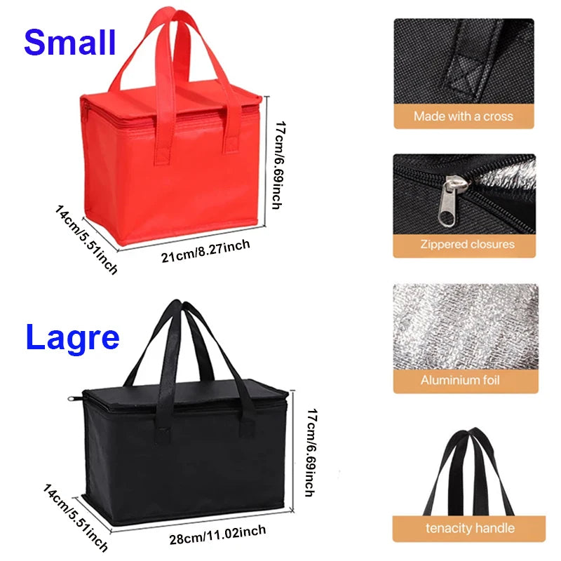 Portable Insulated Lunch Bag – Foldable Thermal Food & Drink Carrier