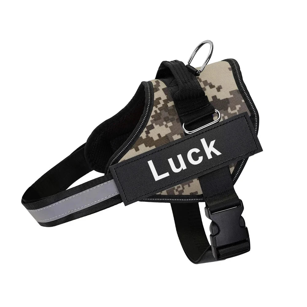 Personalized No Pull Dog Harness - Custom Vest with Name & Phone Number