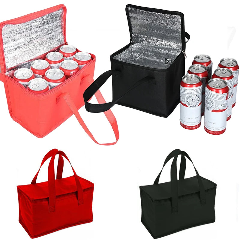 Portable Insulated Lunch Bag – Foldable Thermal Food & Drink Carrier