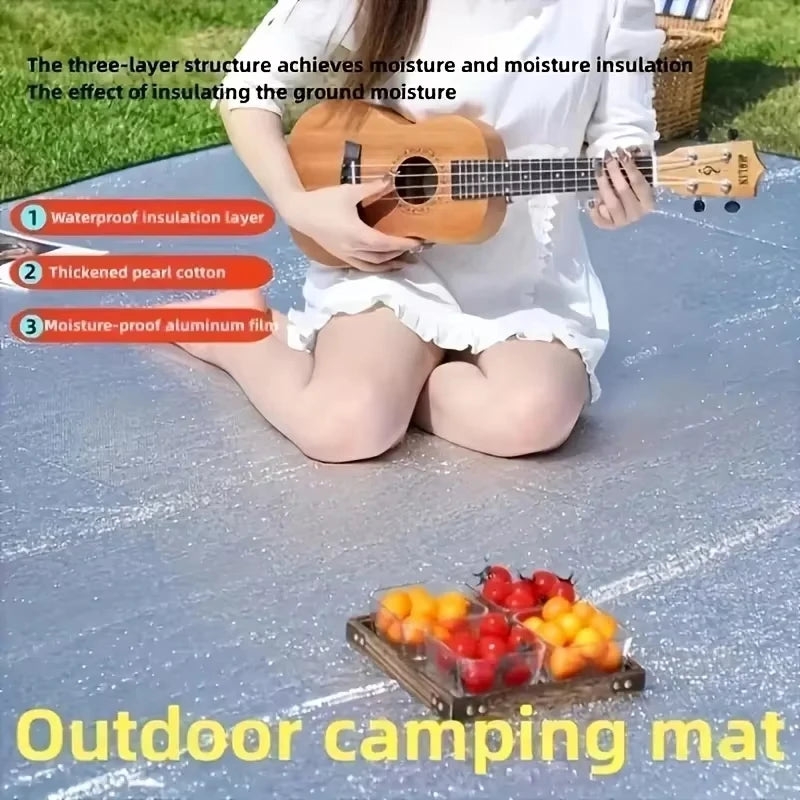 Ultralight Thermal Camping Mat – Waterproof Foam Foil Insulation Sleeping Pad & Tent Footprint with Heat Reflecting Technology