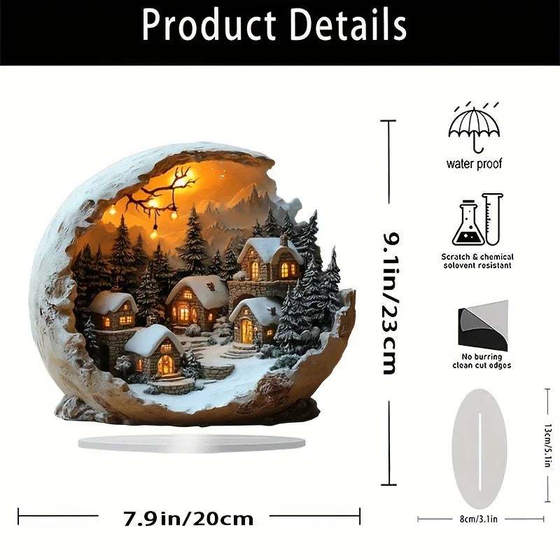 Solmara Christmas Decoration | Boho Style | Acrylic Decorative Figure | 23 × 20 cm