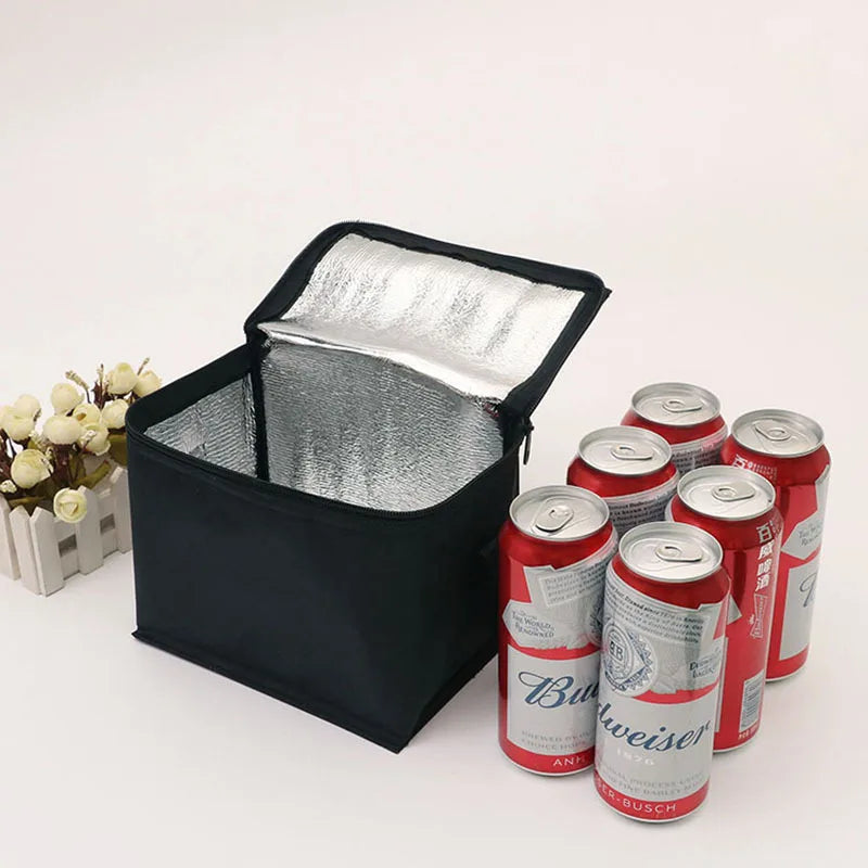 Portable Insulated Lunch Bag – Foldable Thermal Food & Drink Carrier