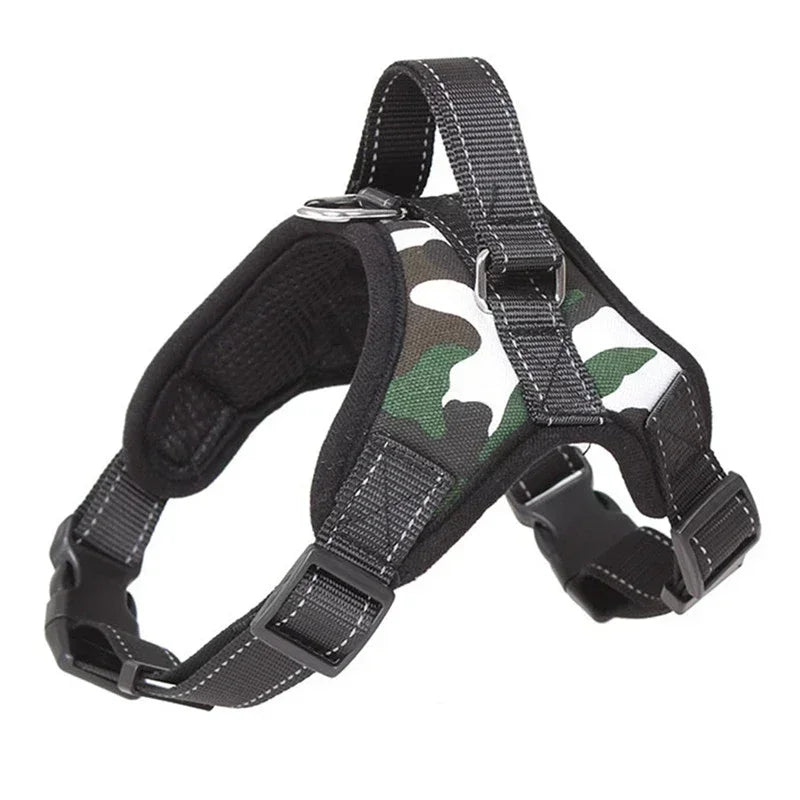 Adjustable Dog Harness – Durable Nylon No-Pull