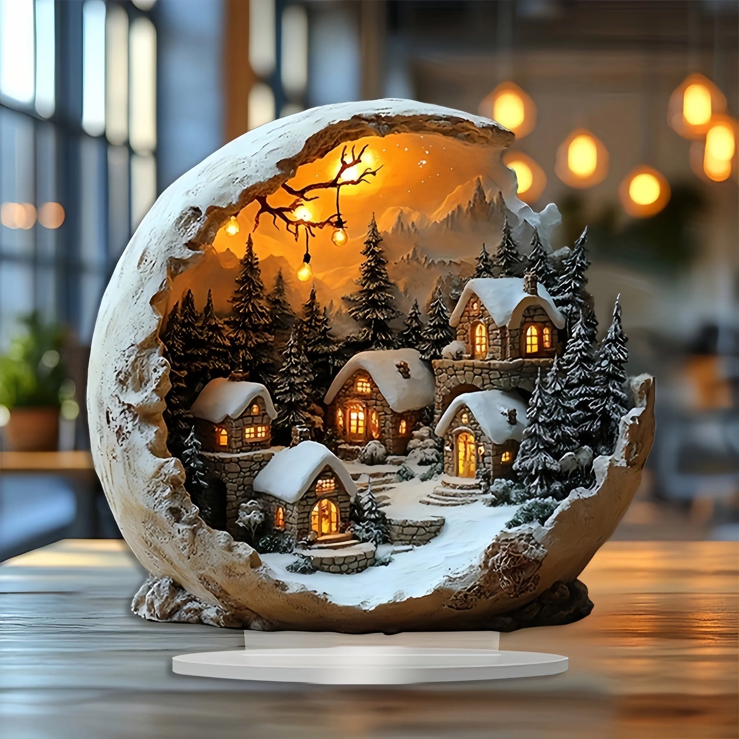 Solmara Christmas Decoration | Boho Style | Acrylic Decorative Figure | 23 × 20 cm