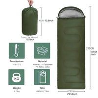 Ultralight Waterproof 4 Season Sleeping Bag – Warm Envelope Backpacking Sleeping Bag That Outlasts Every Condition | Camping, Hiking & Outdoor Travel