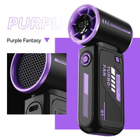 High-Speed Turbo Handheld Fan – USB Rechargeable Mini Portable Cooling Fan with Digital Display for Outdoor & Travel