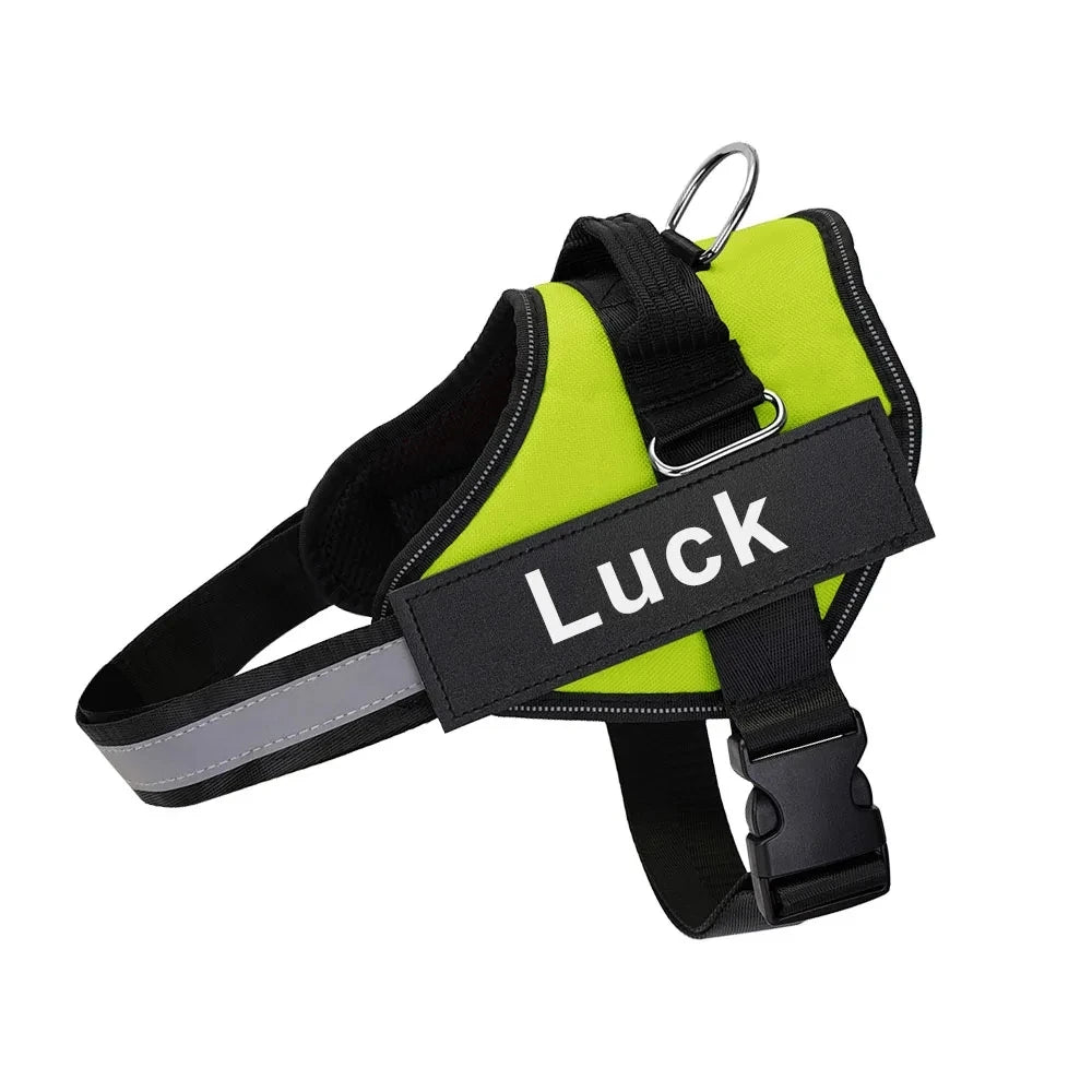 Personalized No Pull Dog Harness - Custom Vest with Name & Phone Number