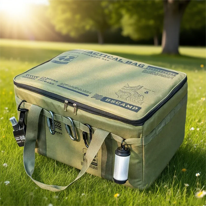 42L Tactical Insulated Camping Storage Bag – Waterproof Folding Picnic Box & Outdoor Gear Organizer for Field & Expedition Use