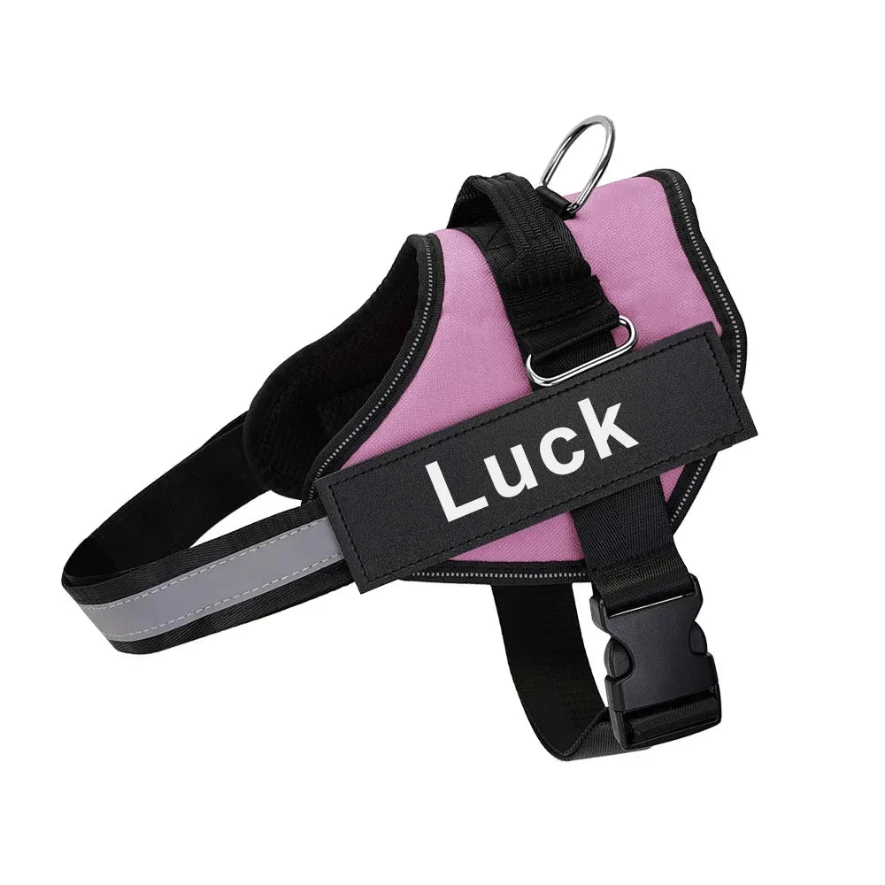 Personalized No Pull Dog Harness - Custom Vest with Name & Phone Number