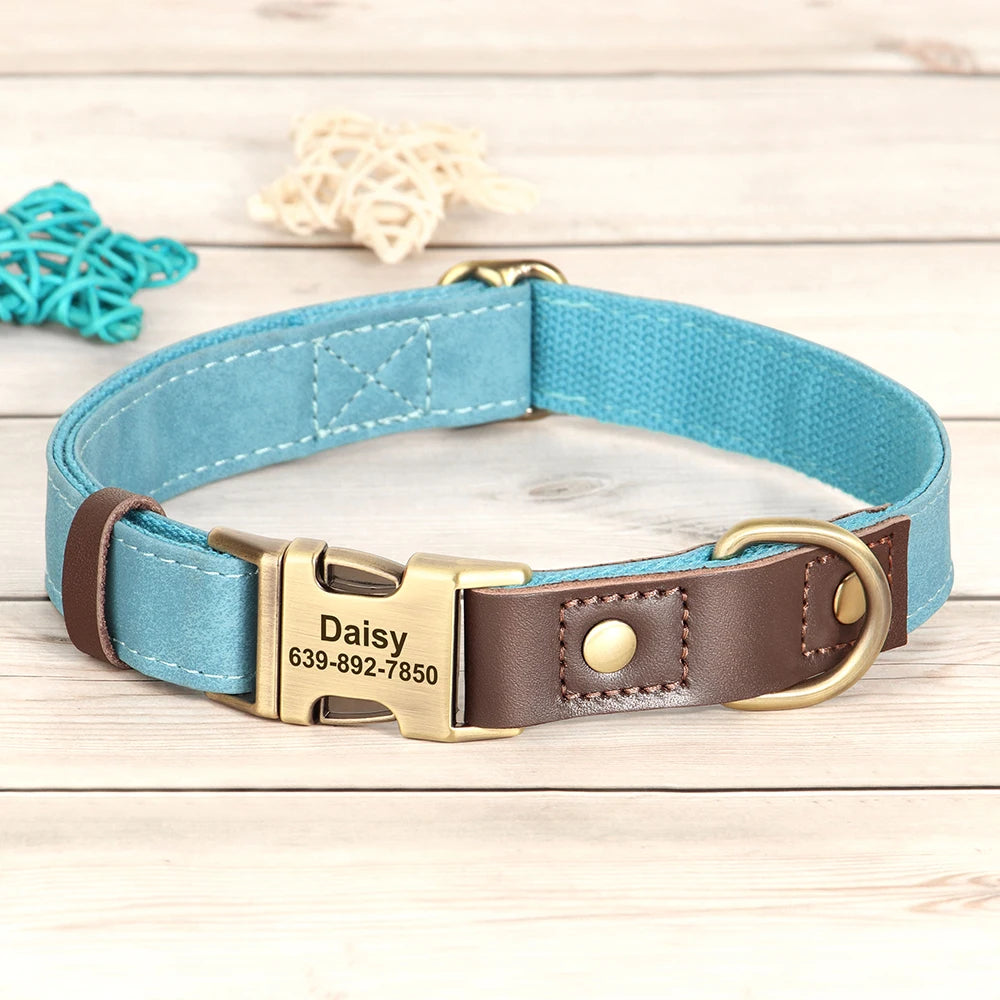 Personalized Dog Collar with Name and Phone Number