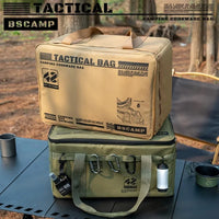 42L Tactical Insulated Camping Storage Bag – Waterproof Folding Picnic Box & Outdoor Gear Organizer for Field & Expedition Use