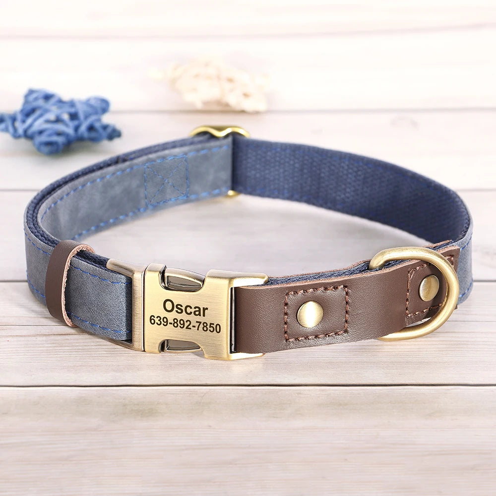 Personalized Dog Collar with Name and Phone Number